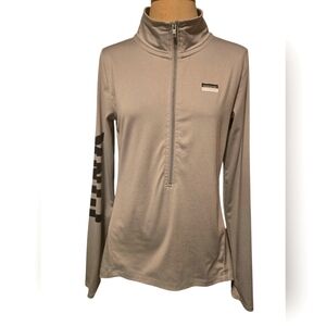 Pink Victoria secret Ultimate long sleeve zip up active shirt medium